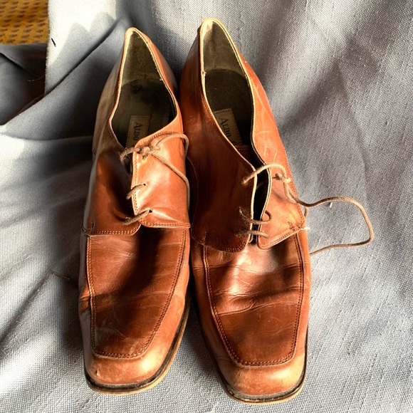 Aldo Chelini classic rust soft leather Oxford. - Picture 2 of 6